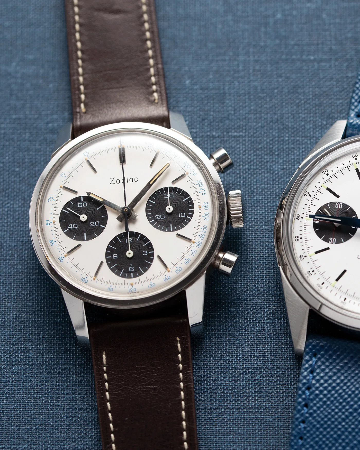Zodiac Panda Chronograph Valjoux 72